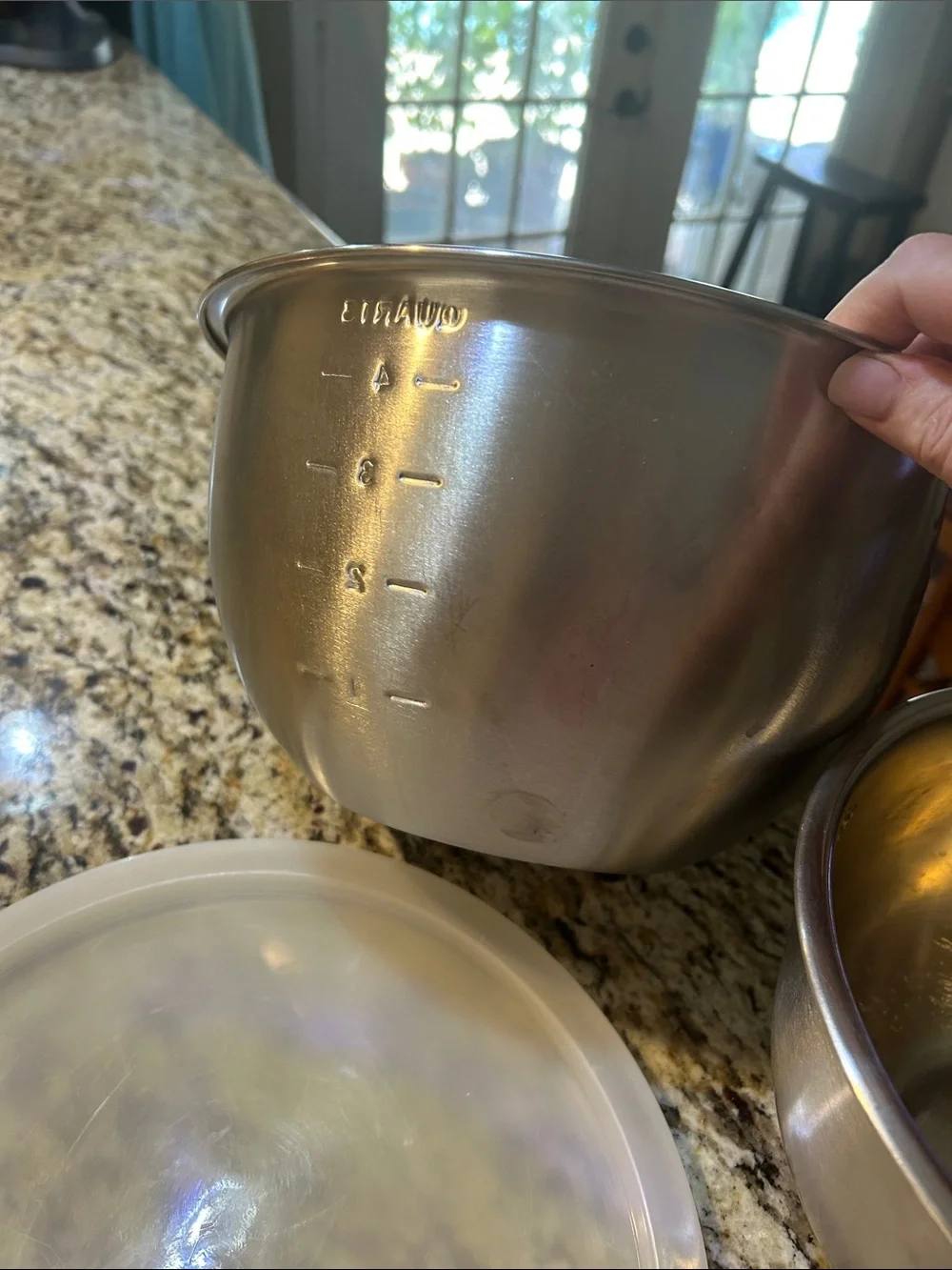 Stainless 3 Steel Mixing & Measuring Bowl Set with Lids